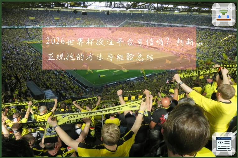 2026世界杯投注平台可信吗？判断正规性的方法与经验总结